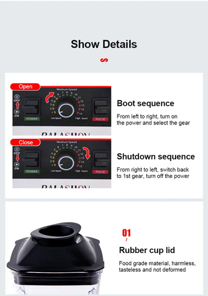 NutriBlendX 2000W Power Blender